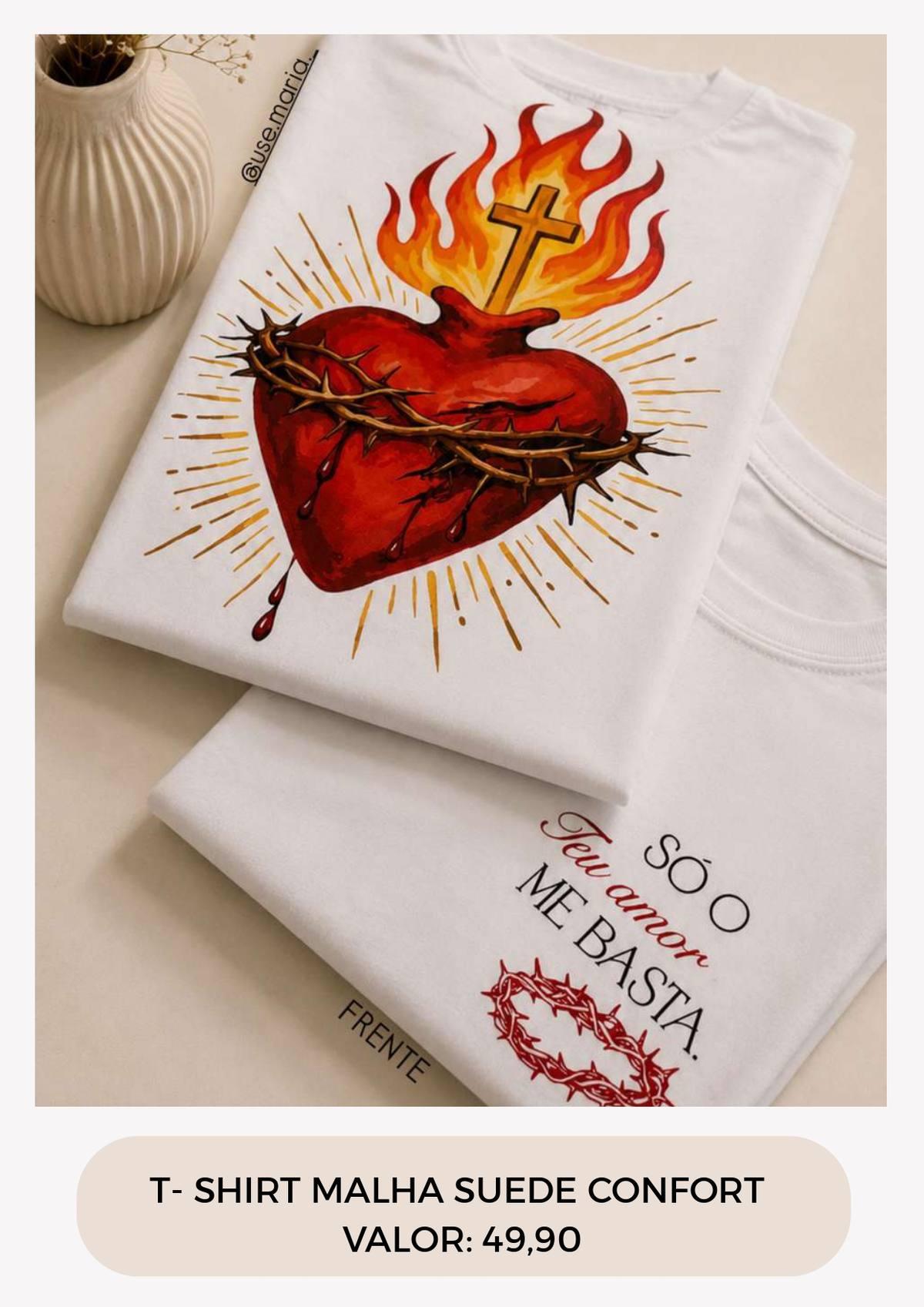 T-SHIRT SAGRADO CORAÇÃO 